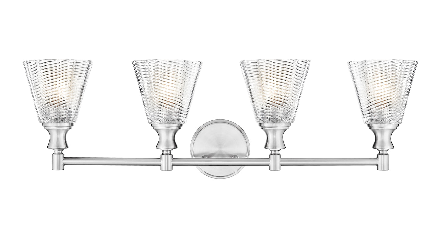 7704-4V-BN - Auden 4 Light 32" Vanity - Brushed Nickel