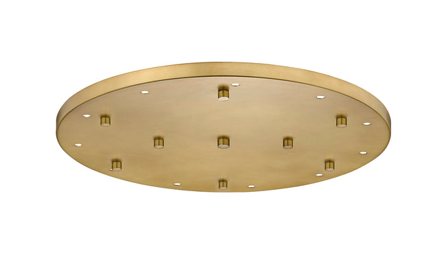 CP2411R-MGLD - Multi Point Canopy 11 Light Ceiling 24" Plate - Modern Gold