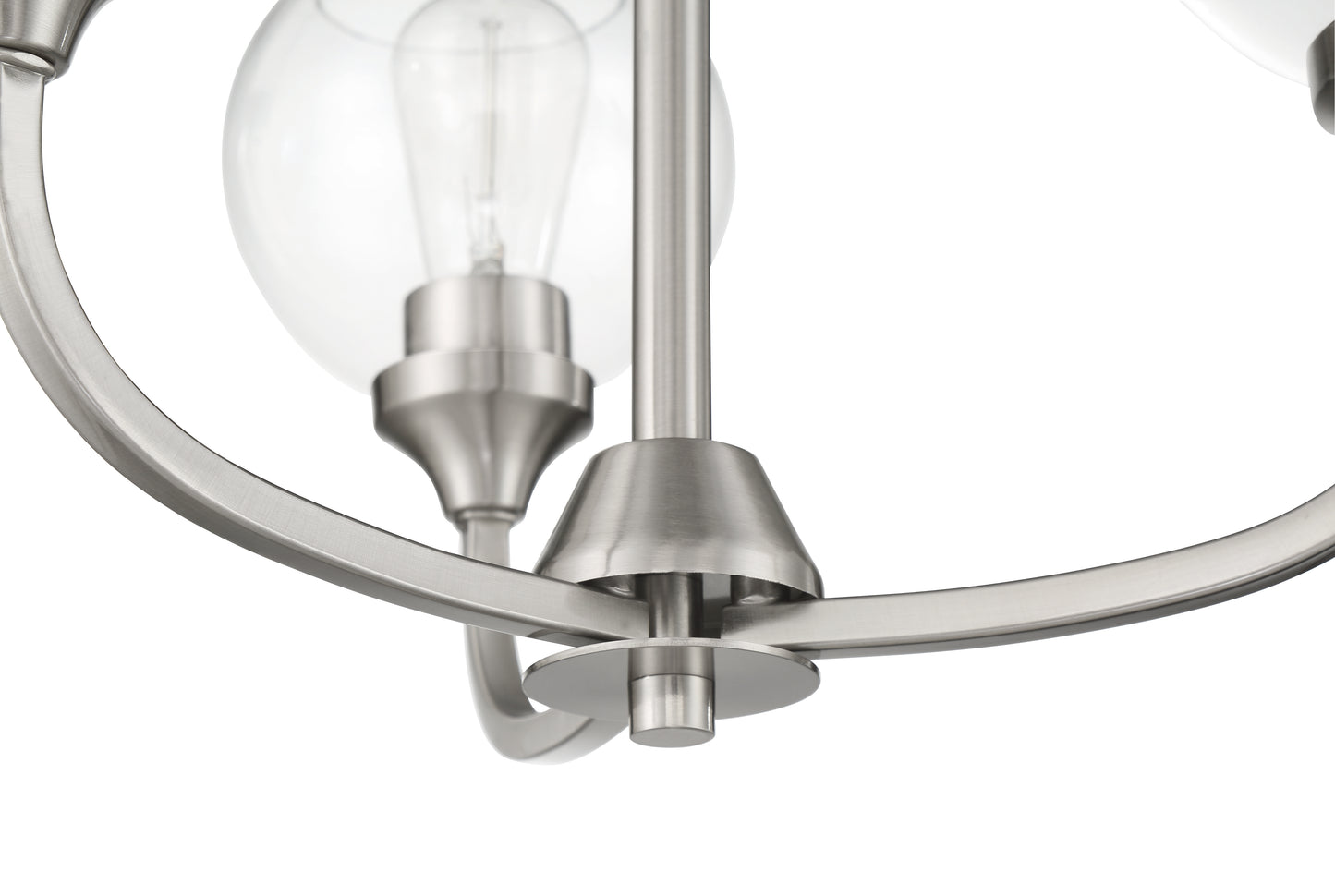 56223-BNK - Glenda 3 Light 20" Wide Chandelier - Brushed Nickel