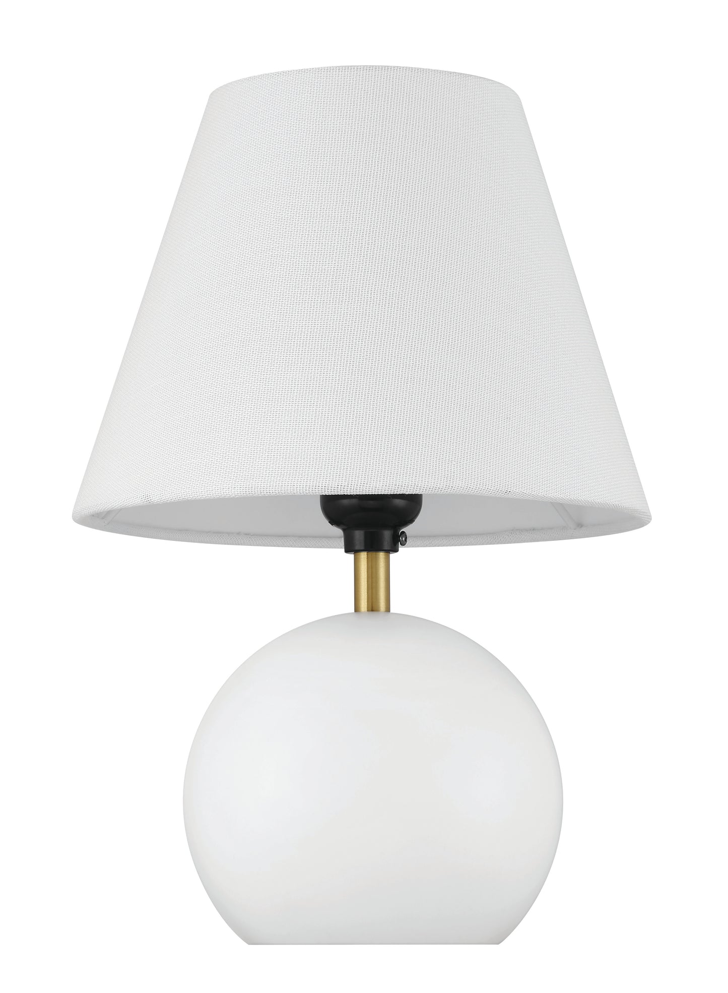 87012WSB-T - Olive 1 Light 11.57" High Table Lamp - White / Satin Brass
