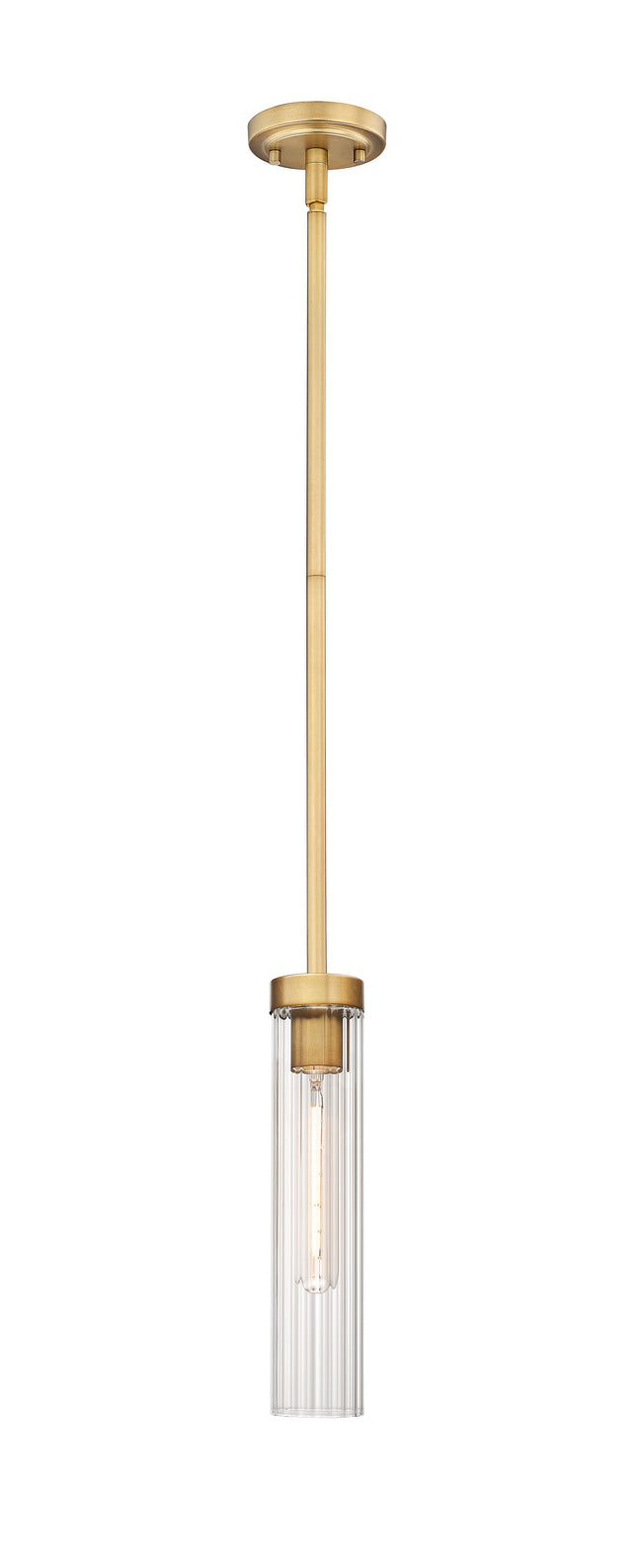 740P-ROD-RB - Beau 1 Light 5" Pendant - Rubbed Brass