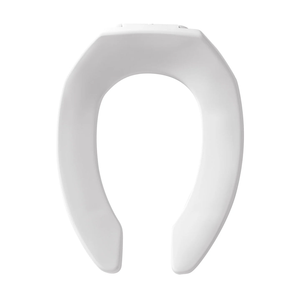 1955CT - Elongated Open Front Less Cover Commercial Toilet Seat in White