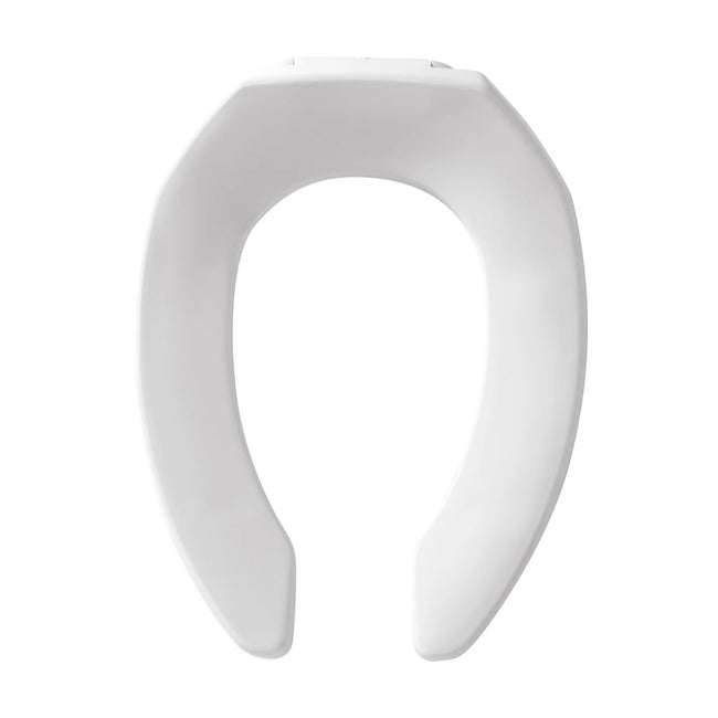1955CT - Elongated Open Front Less Cover Commercial Toilet Seat in White