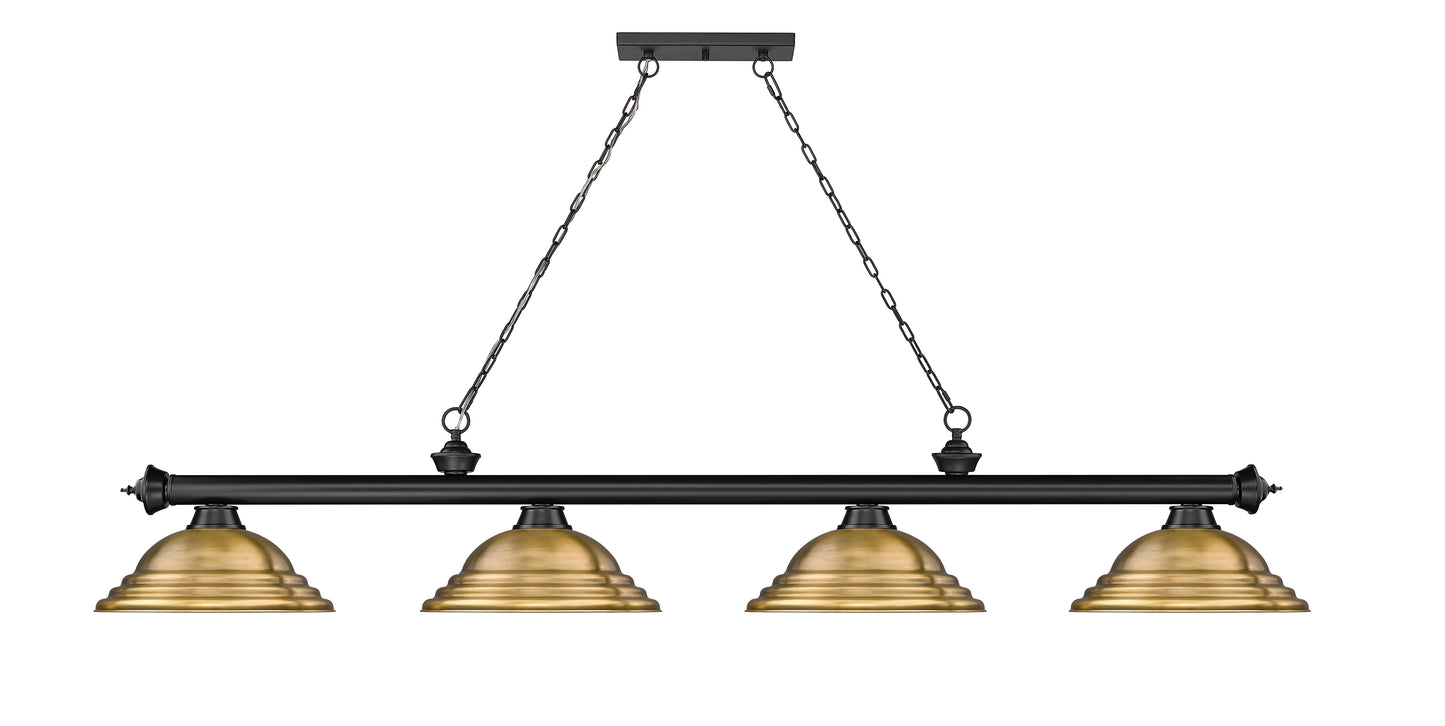 2306-4MB-SRB - Cordon 4 Light 82" Billiard - Matte Black