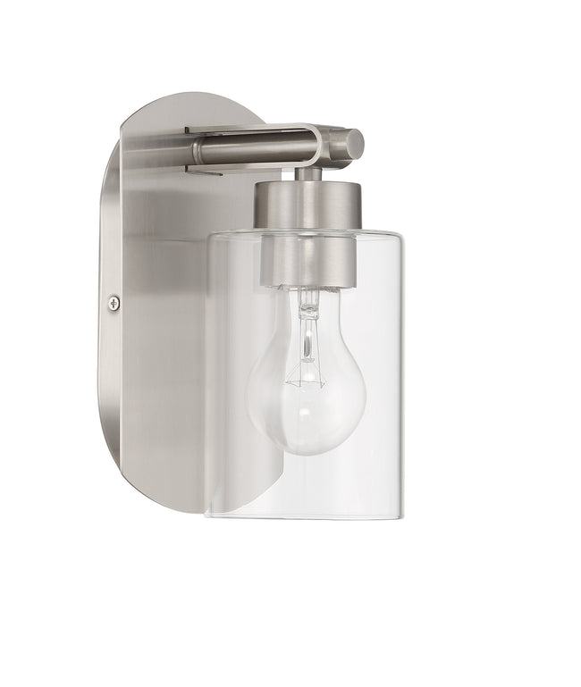 17605BNK1 - Hendrix 1 Light 8.5" High Wall Sconce - Brushed Nickel