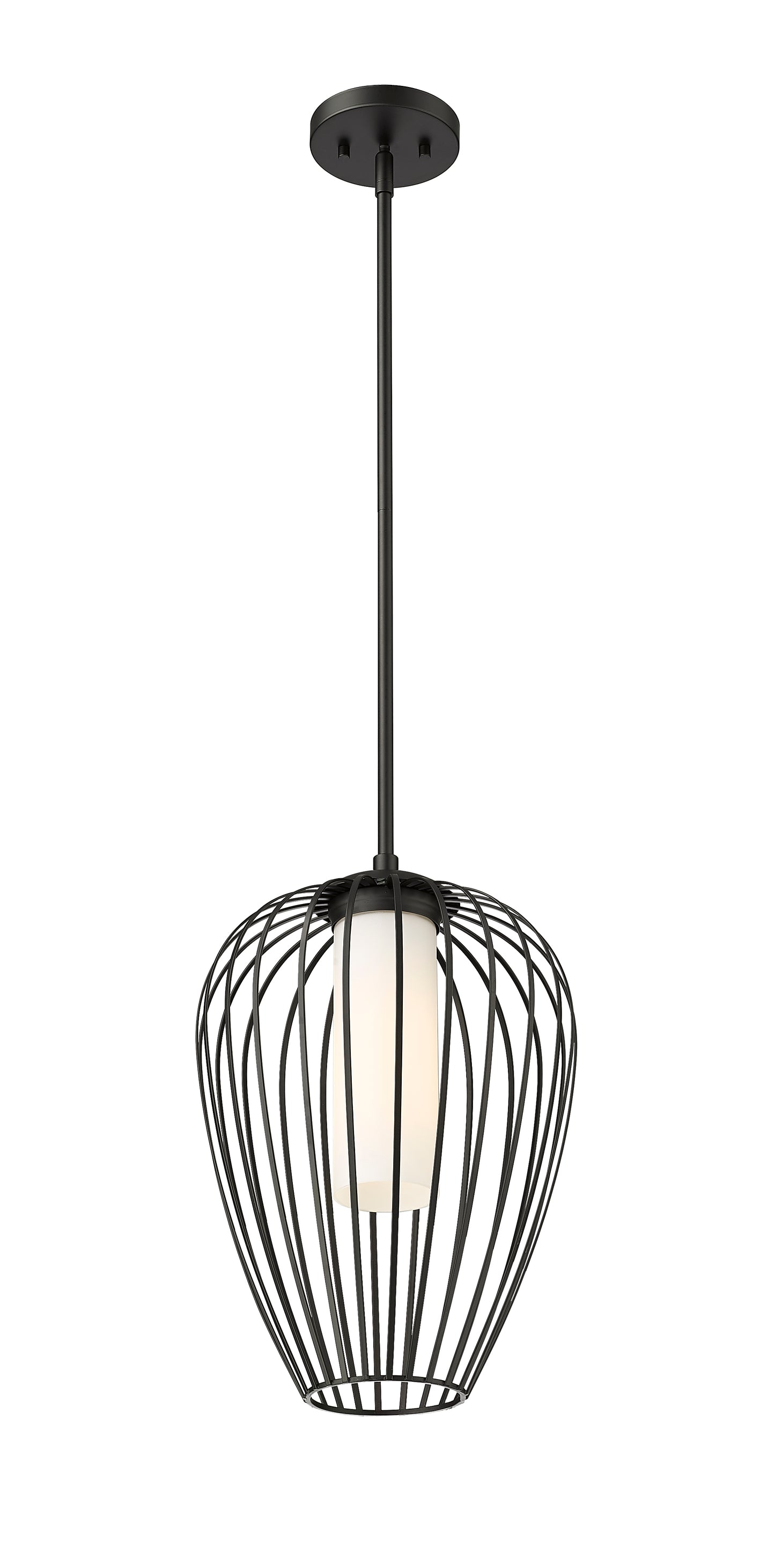 7507-12MB - Savanti 1 Light 12" Pendant - Matte Black