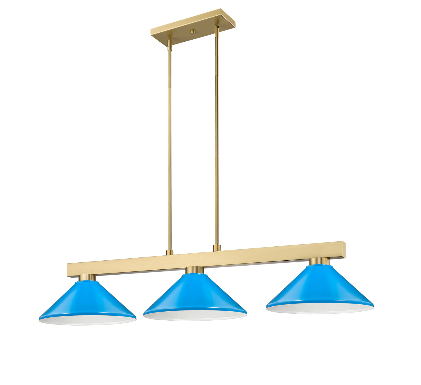 152MGLD-MEB - Cobalt 3 Light 50" Billiard - Modern Gold