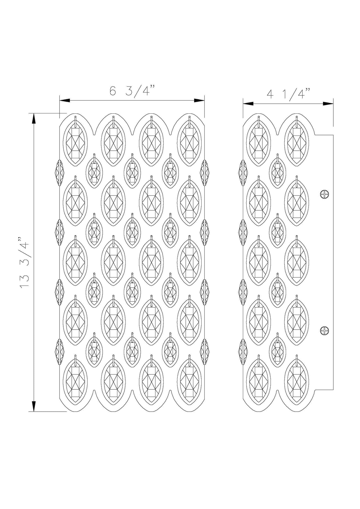822-2S-HB - Dealey 2 Light Wall 14" Sconce - Heirloom Brass