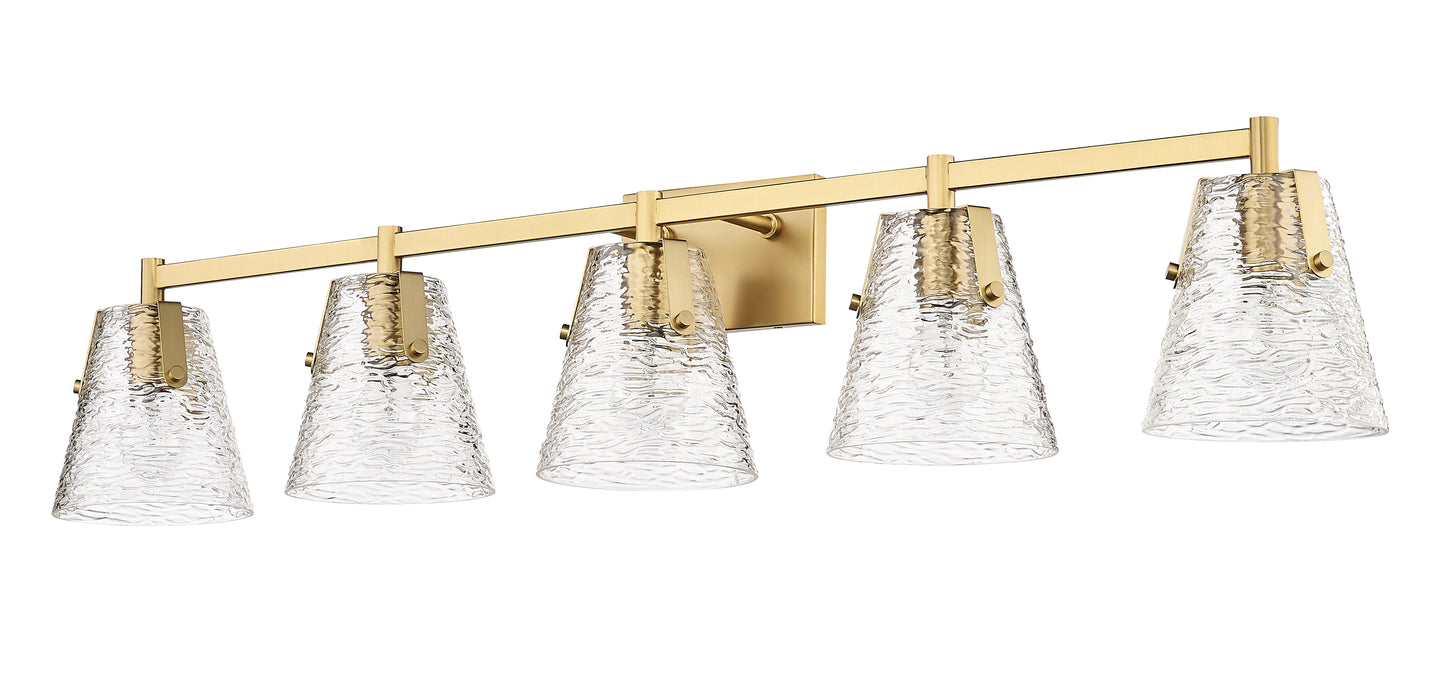 1101-5V-MGLD - Analia 5 Light 46" Vanity - Modern Gold