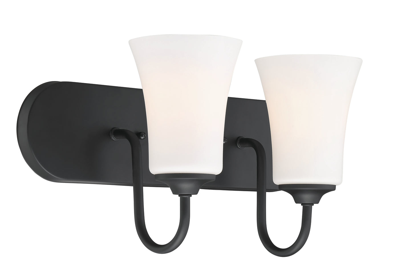 50402-FB-WG - Gwyneth 2 Light 18" Wide Vanity Light - Flat Black