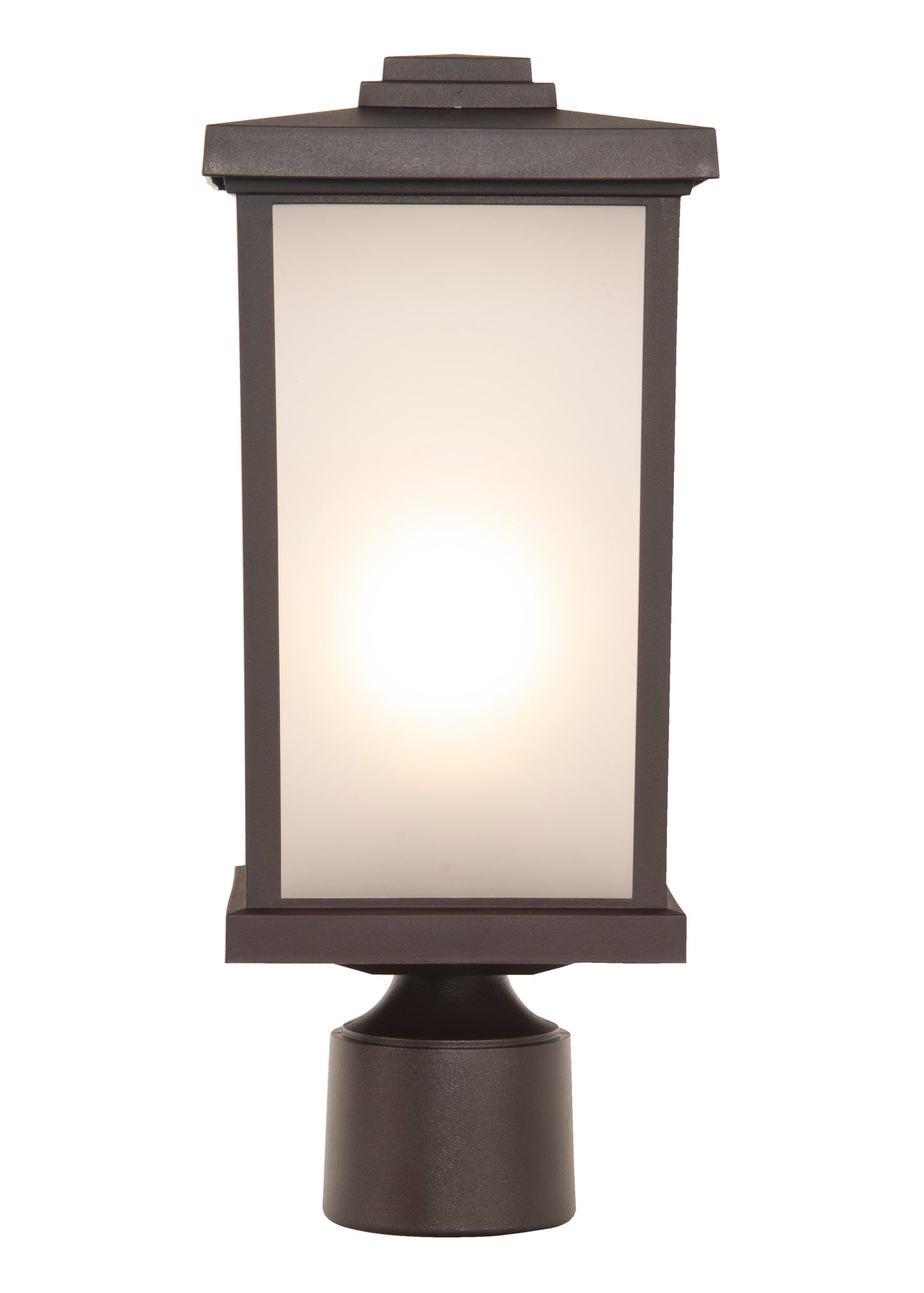 ZA2415-BZ - Resilience Lanterns 1 Light 15" High Post Mount - Bronze