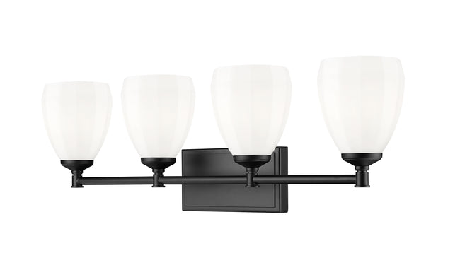 7004-4V-MB - Oren 4 Light 31" Vanity - Matte Black