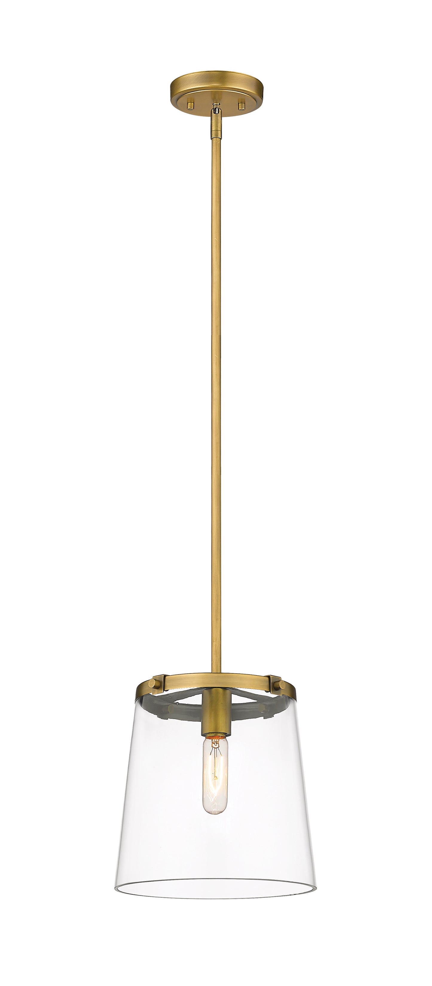 3032P10-RB - Callista 1 Light 10" Pendant - Rubbed Brass