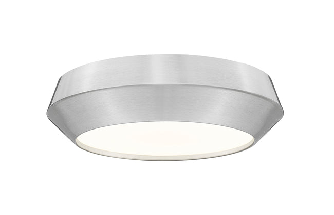 7701F12-BN-LED - Quasars 1 Light Flush 12" Mount - Brushed Nickel