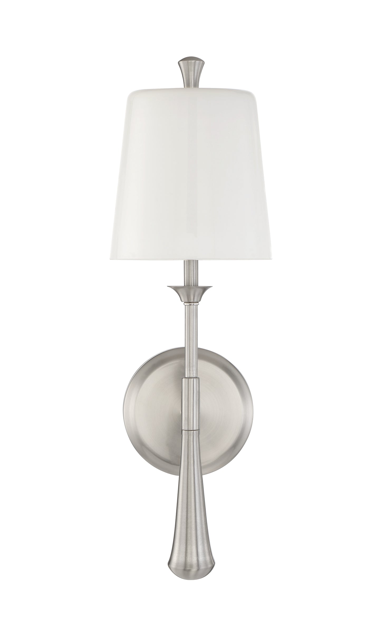 57461SA-BNK - Palmer 1 Light 18" High Wall Sconce - Brushed Nickel