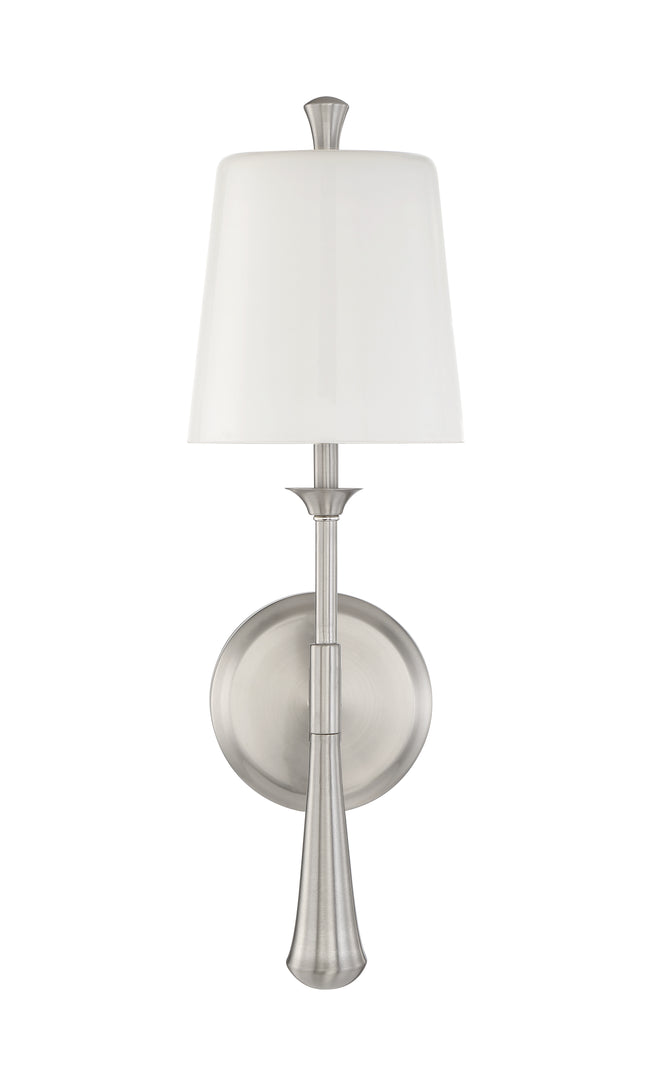57461SA-BNK - Palmer 1 Light 18" High Wall Sconce - Brushed Nickel