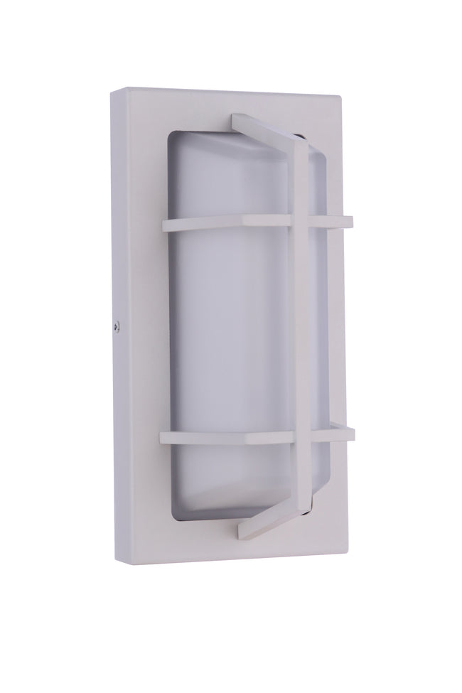 ZA6102-TW - Bulkhead Rectangular 1 Light 10" High Outdoor Wall/Ceiling Mount - Textured White