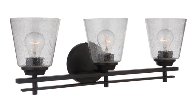 19624FB3 - Drake 3 Light 24" Wide Vanity Light - Flat Black