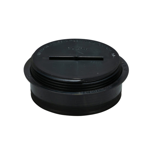 68501 -  3" Quick-Fit Cleanout Fitting with Plastic Countersunk Plug