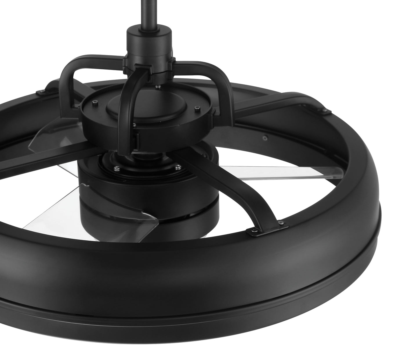TYL24FB3-NWF - Taylor 18" Fandelier Indoor/Outdoor no Wifi 20" 3 Blade Indoor Outdoor Ceiling Fan with Light Kit - Flat Black