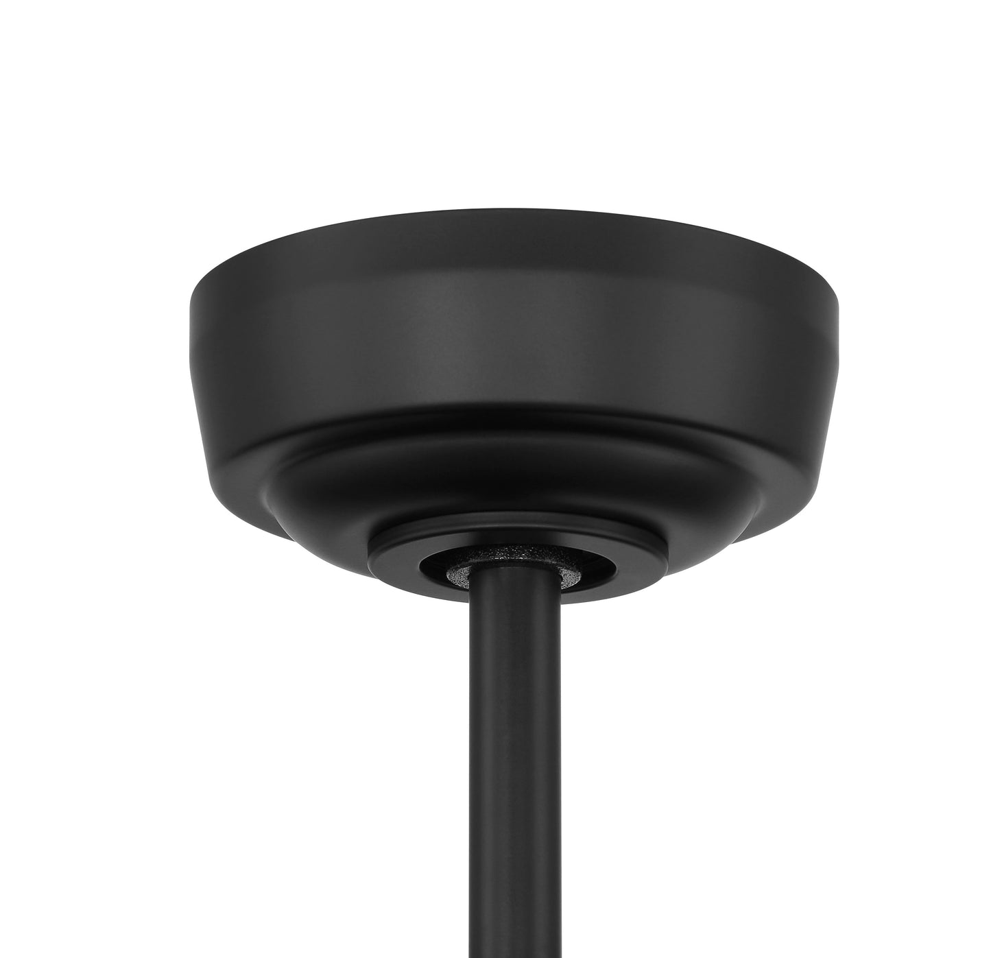 RSH65FB8-NWF - Rush 65" Ceiling Fan, Wet Rated no Wifi 65" 8 Blade Indoor Outdoor Ceiling Fan with Light Kit - Flat Black