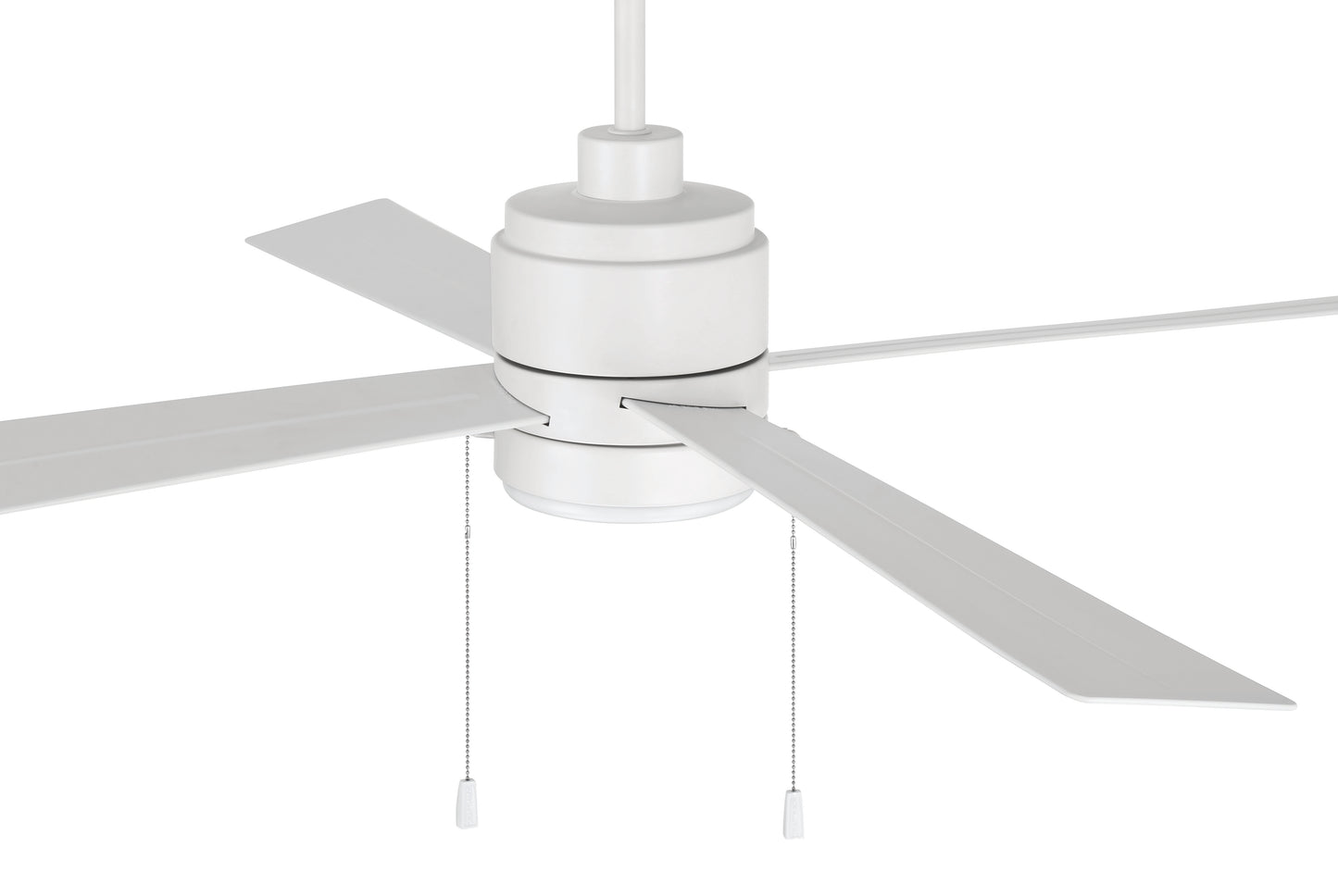 OMCY52W4-PC - Outdoor McCoy 52 4 Blade with Pull Chains 52" 4 Blade Indoor Outdoor Ceiling Fan with Light Kit - White