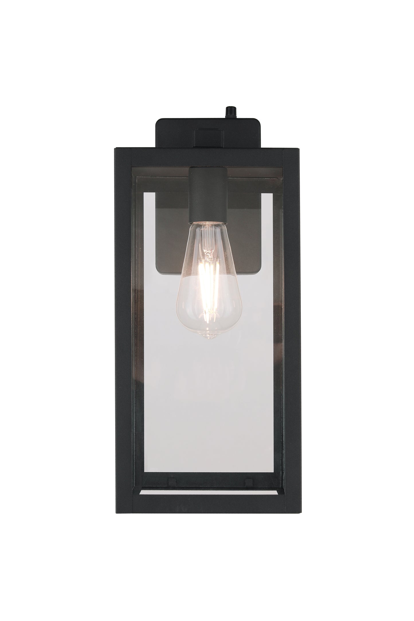 ZA7114-TB-PC - Harris 1 Light 16" High Outdoor Wall Lantern - Textured Black