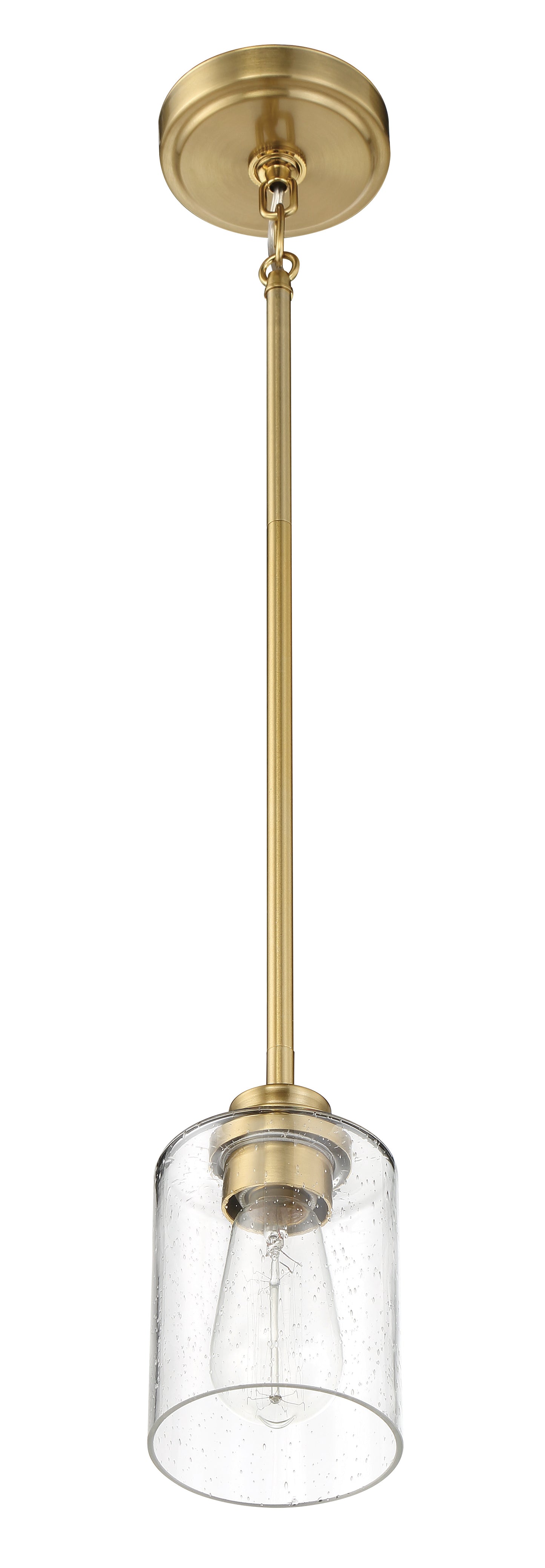 50591-SB - Bolden 1 Light 5" Wide Mini Pendant - Satin Brass