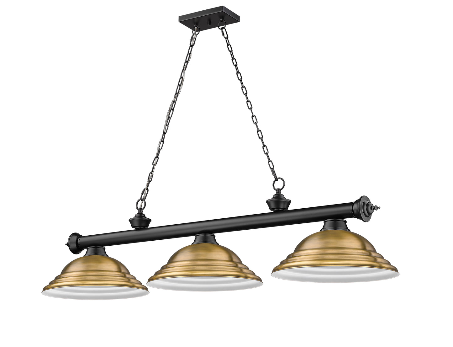 2306-3MB-SRB - Cordon 3 Light 58" Billiard - Matte Black