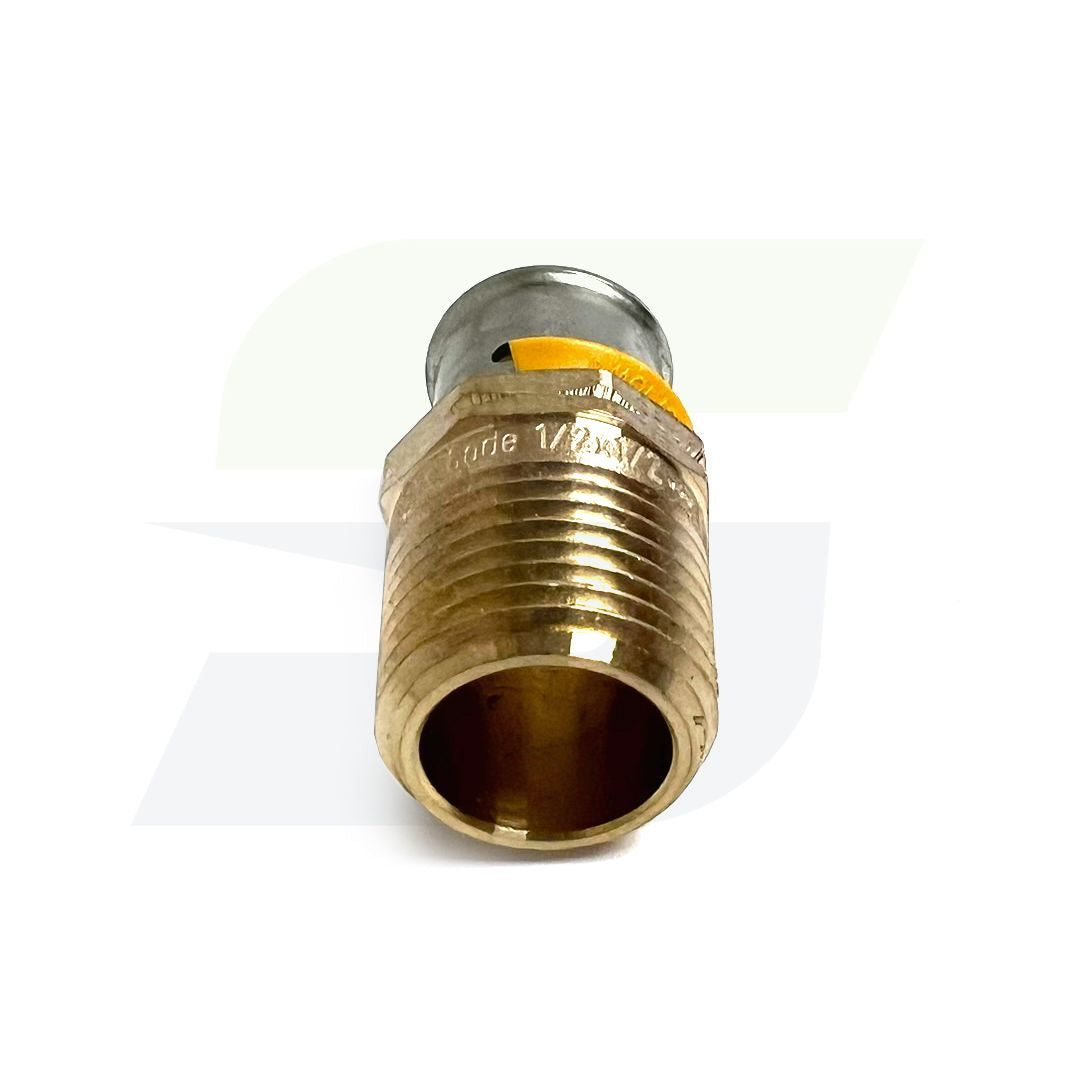 90521 - 1/2" PureFlow Press Bronze PEX Male Adapter