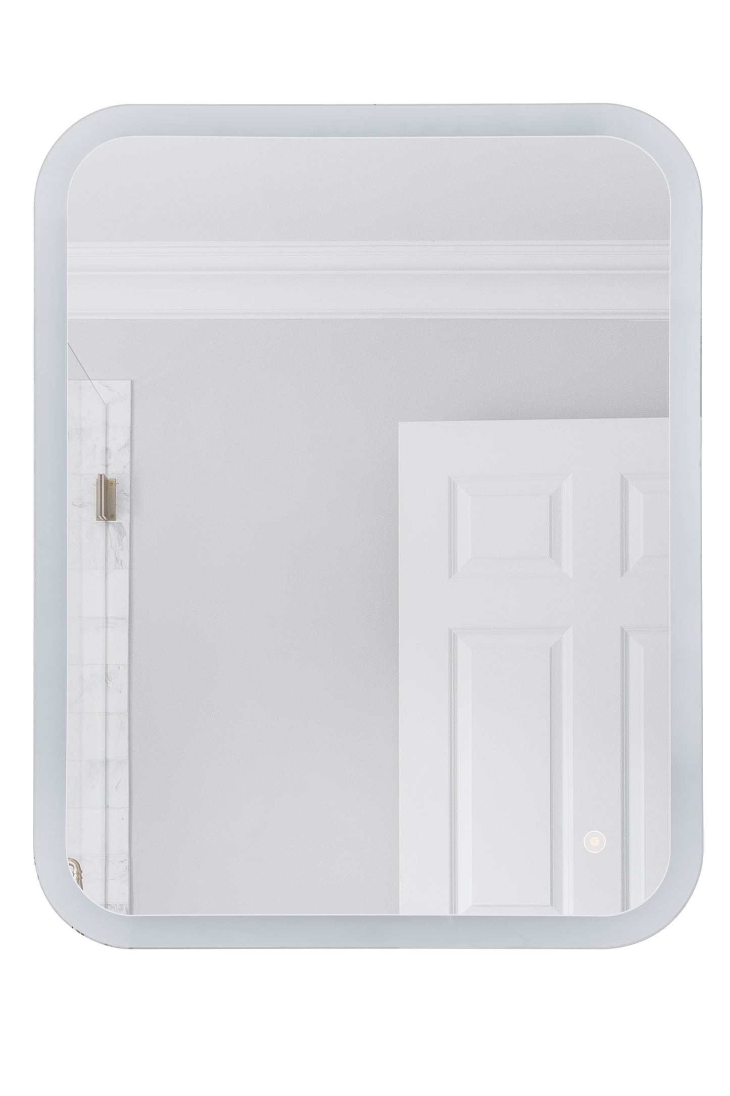 MIR111-W - Frameless,LED Mirror 1 Light 24" Wide Illuminated Mirror - White