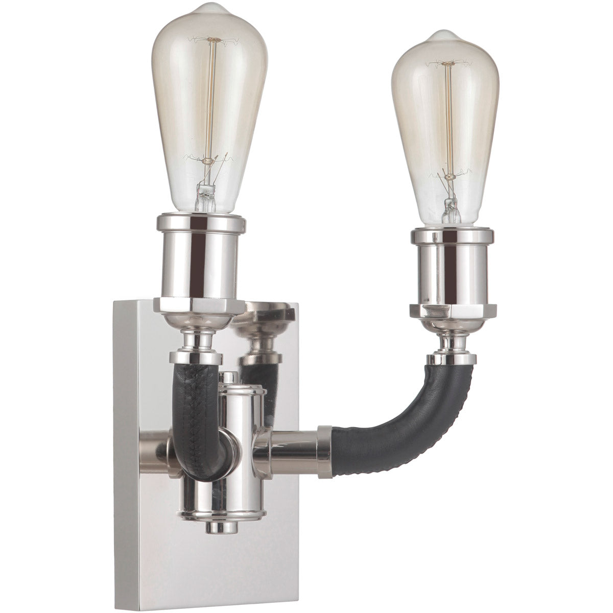 48162-PLN - Huxley 2 Light 14.4" High Wall Sconce - Polished Nickel