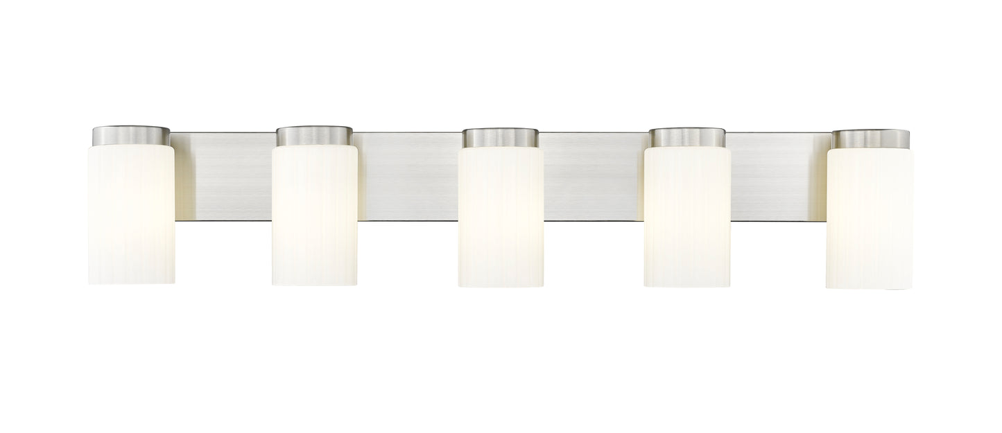 746-5V-BN - Burk 5 Light 38" Vanity - Brushed Nickel