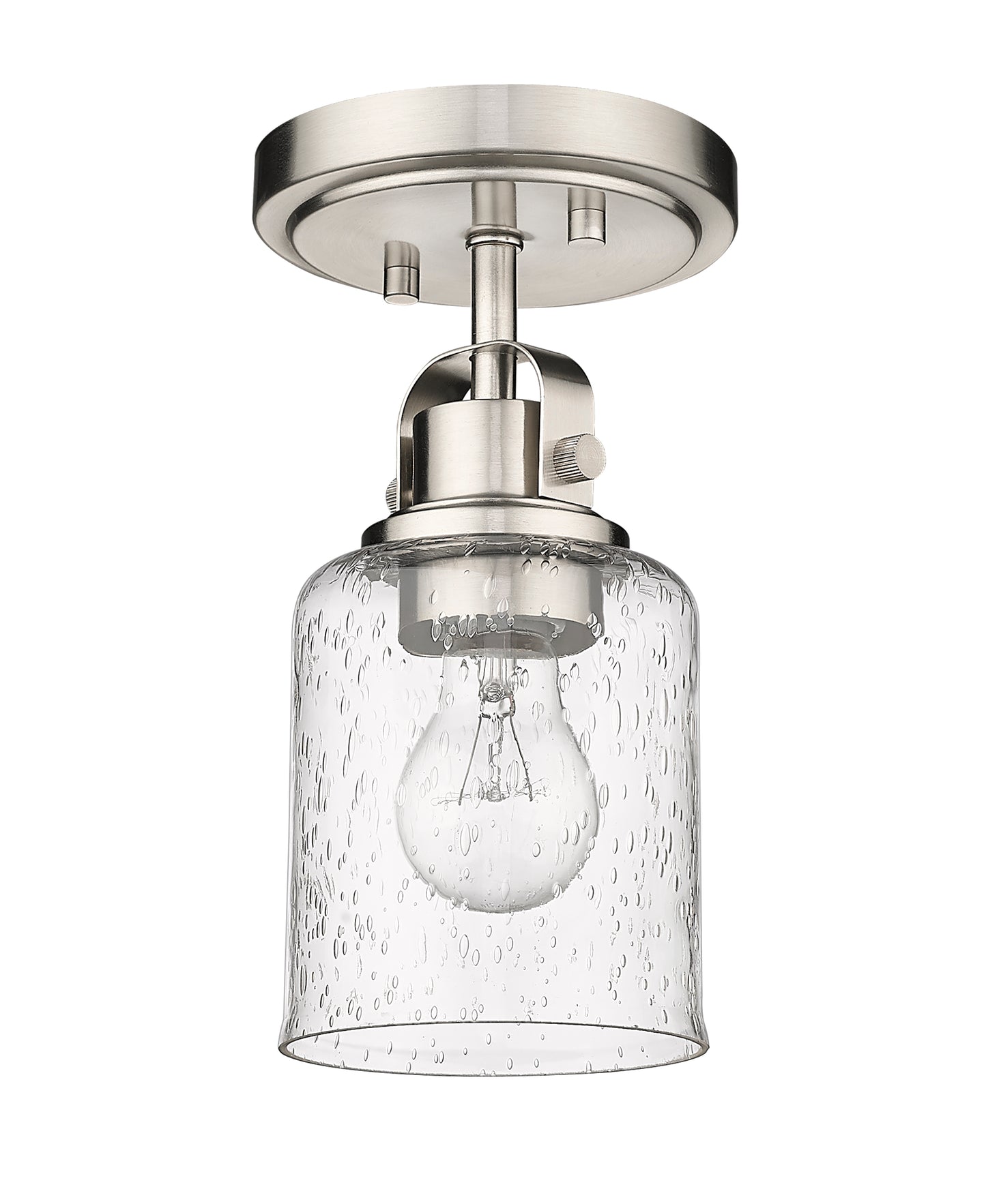 340F1-BN - Kinsley 1 Light Flush 5" Mount - Brushed Nickel
