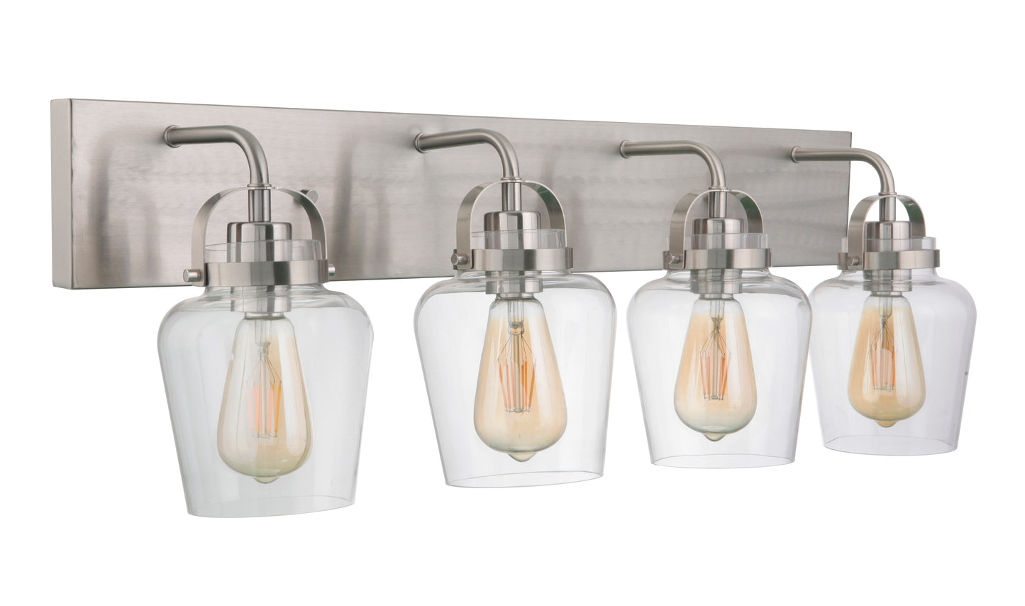 53504-BNK - Trystan 4 Light 30" Wide Vanity Light - Brushed Nickel