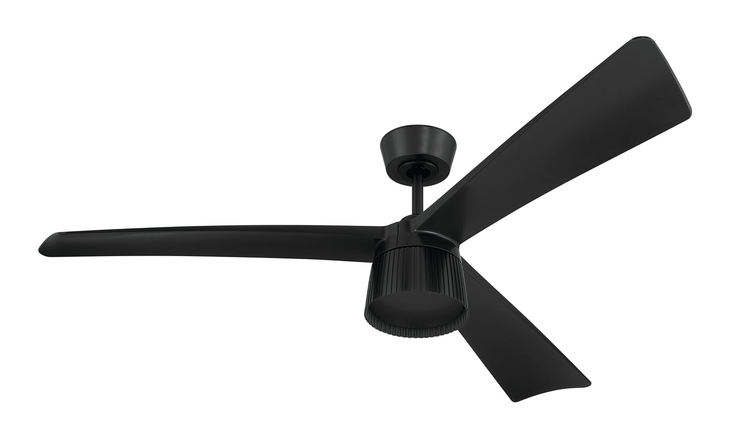 CTO52FB3 - Canto 52" 3-Blade Indoor/Outdoor Rated Damp Ceiling Fan 52" 3 Blade Indoor Outdoor Ceiling Fan with Light Kit - Flat Black