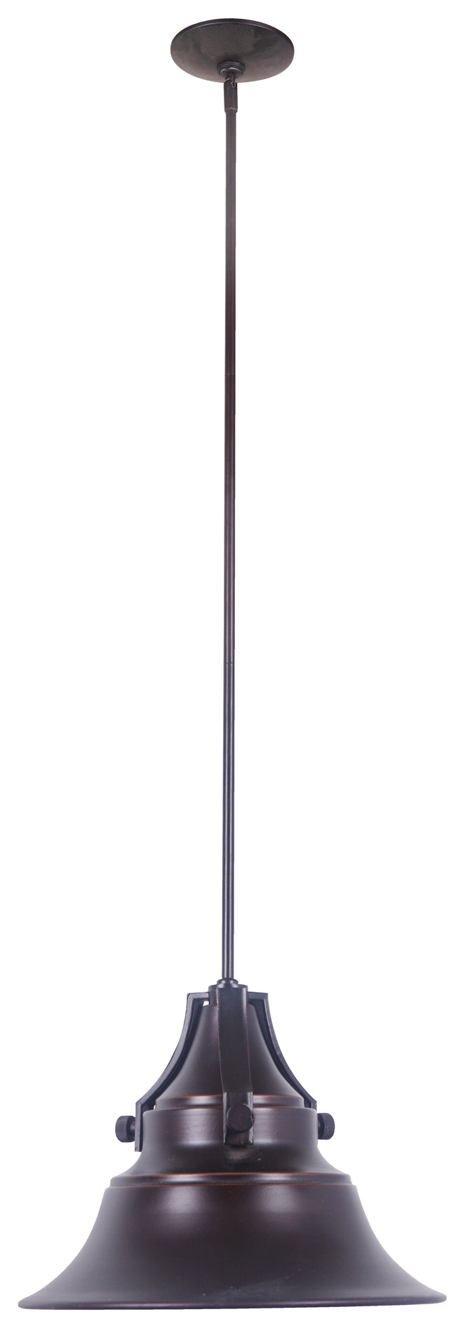 Z4421-OBG - Union 1 Light 15" Wide Outdoor Pendant - Oiled Bronze Gilded
