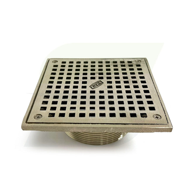 ZN400-6S - 3-1/2" NPSM Adjustable 6" Square Strainer (Polished Nickel Bronze Top)