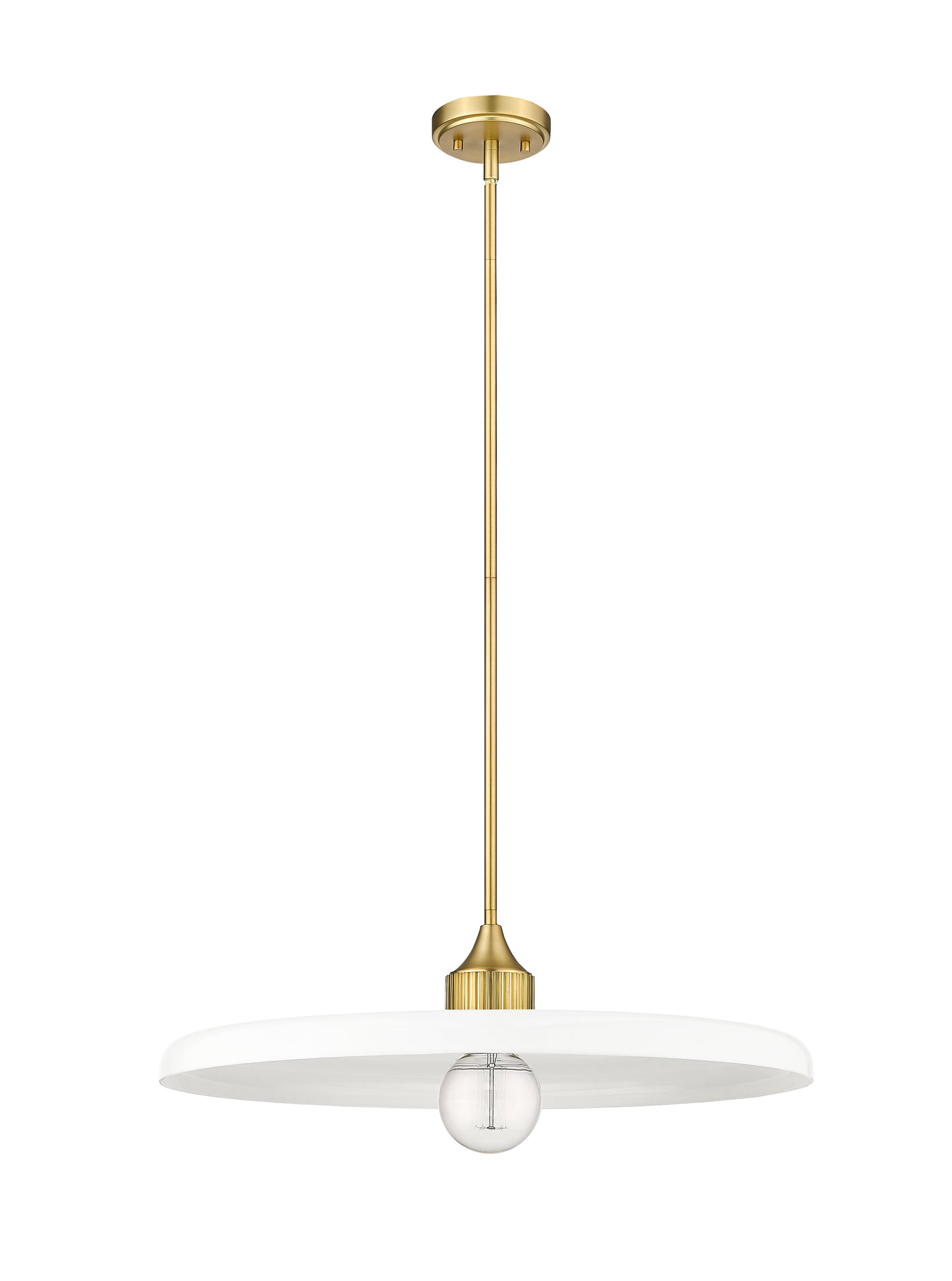 820P24-OBR - Paloma 1 Light 24" Pendant - Olde Brass