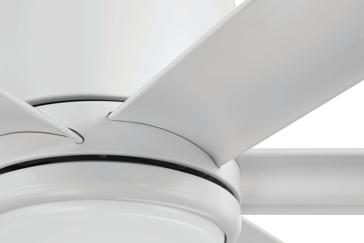 TTE65W6 - Tate 65" 6 Blade Indoor Outdoor Ceiling Fan with Light Kit - White