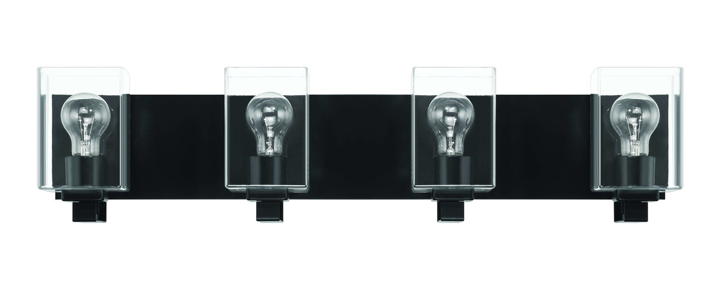 18532FB4 - McClane 4 Light 32" Wide Vanity Light - Flat Black