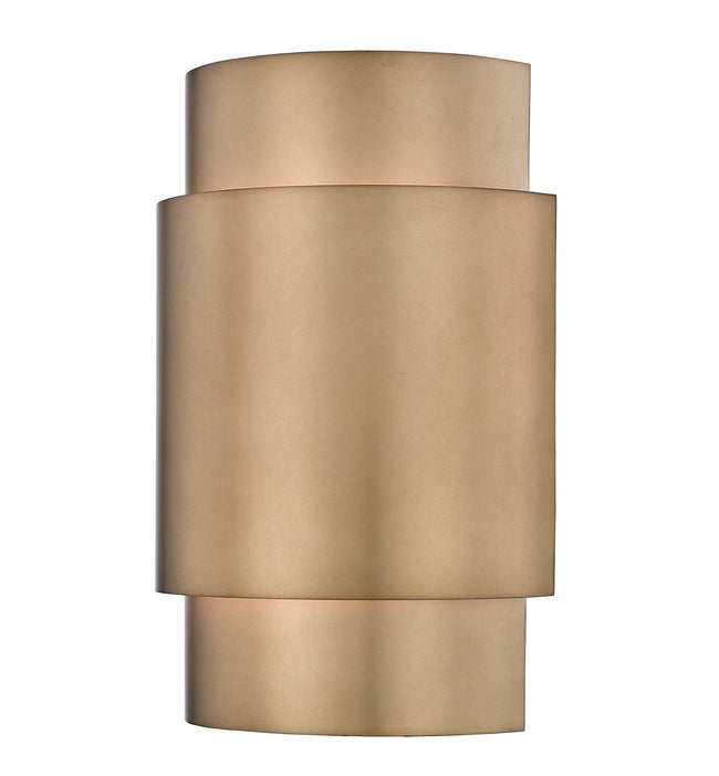 739S-RB - Harlech 2 Light Wall 13" Sconce - Rubbed Brass