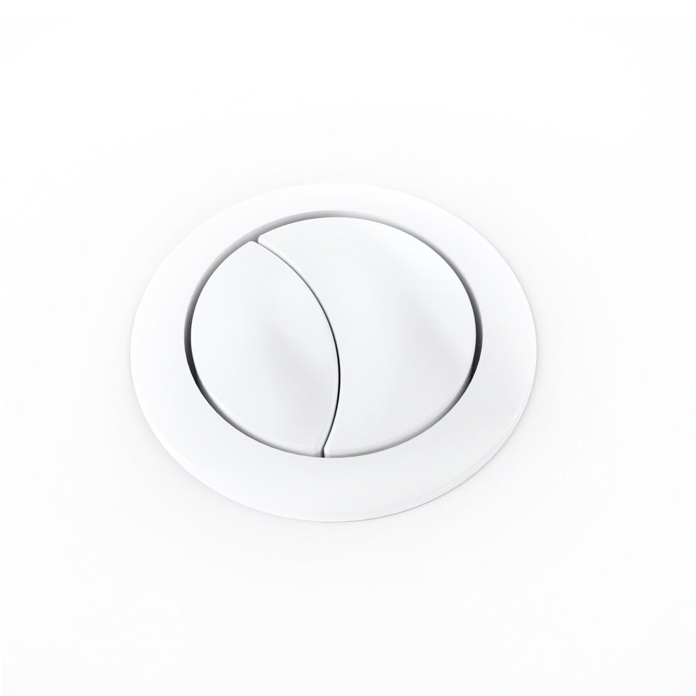 THU842#01-A - Flush Push Button Assembly with Rods for Two-Piece Aquia IV Toilets - Cotton White
