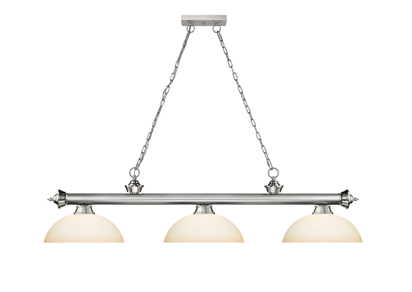 2306-3BN-DMO14 - Cordon 3 Light 57" Billiard - Brushed Nickel