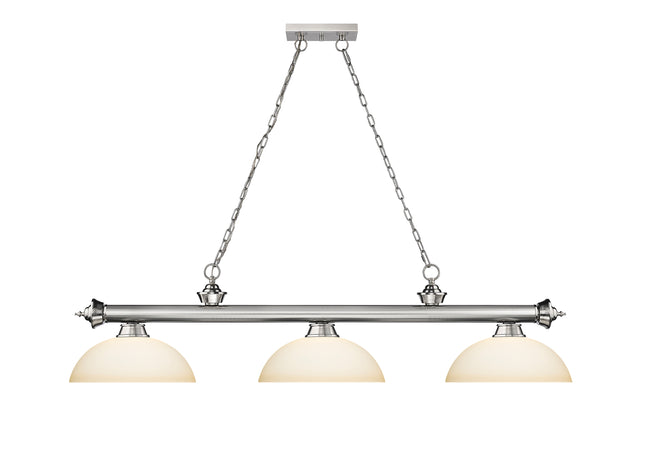 2306-3BN-DMO14 - Cordon 3 Light 57" Billiard - Brushed Nickel