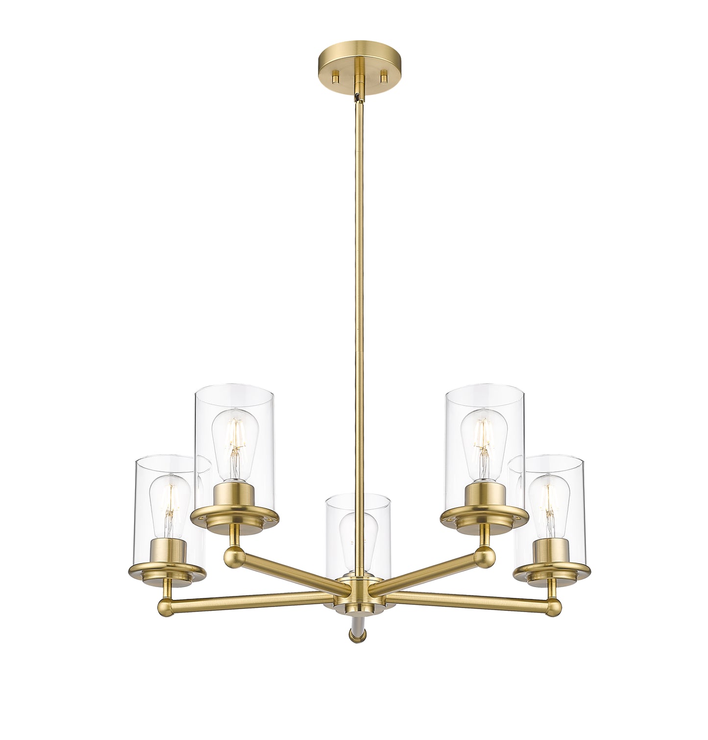 742-5LG - Thayer 5 Light 26" Chandelier - Luxe Gold