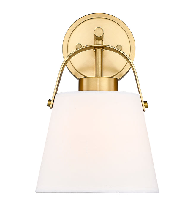 743-1S-HBR - Z-Studio 1 Light Wall 13" Sconce - Heritage Brass