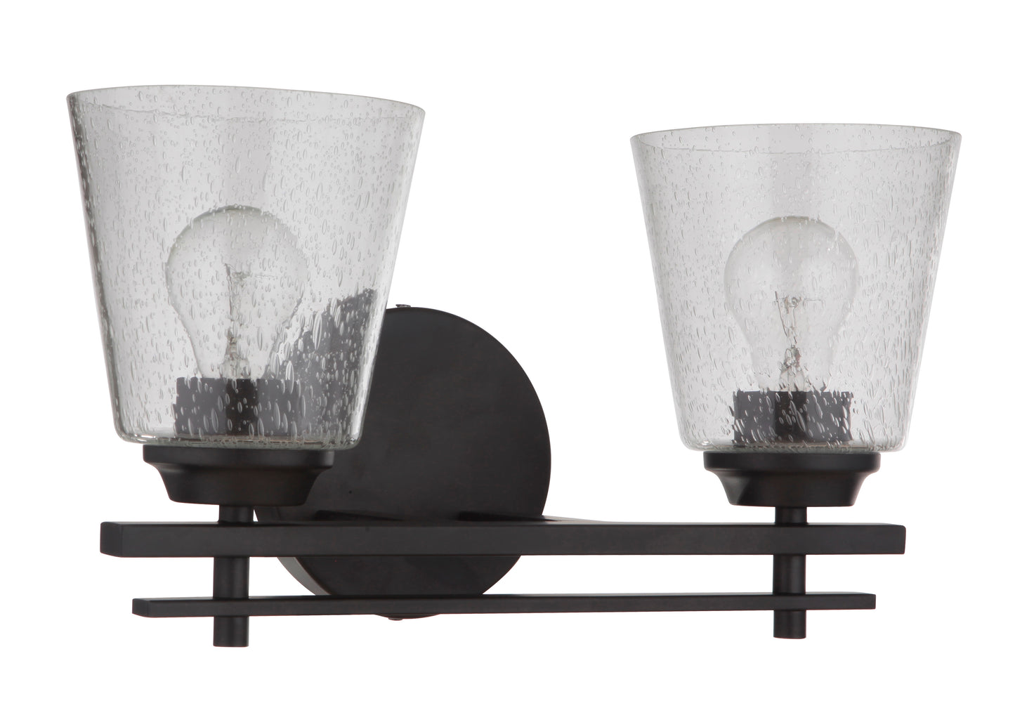 19616FB2 - Drake 2 Light 16" Wide Vanity Light - Flat Black