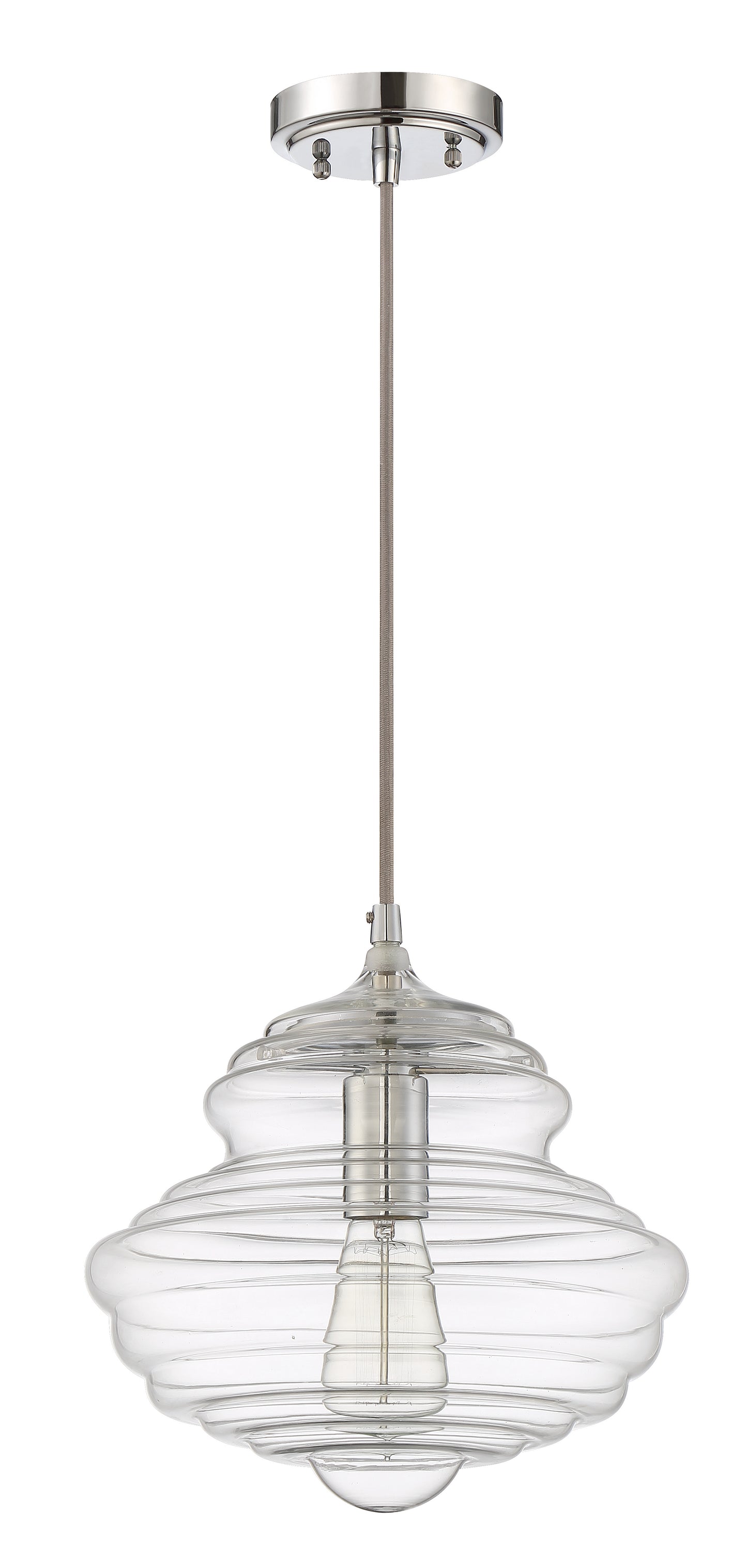 P610CH1 - Pendant 1 Light 10.5" Wide Mini Pendant - Chrome