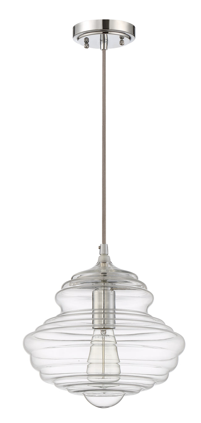 P610CH1 - Pendant 1 Light 10.5" Wide Mini Pendant - Chrome